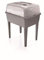 Jardinera alta 83 L, con tapa de policarbonato, para proteger tus plantas, Prosperplast Respana Planter Set de plástico en color Gris piedra, 96,3 (al