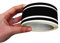 4R Quattroerre.it 10534 Trim Stripes Verdreifachen Klebestreifen für Autos, Schwarz, 50 mm x 10 mt