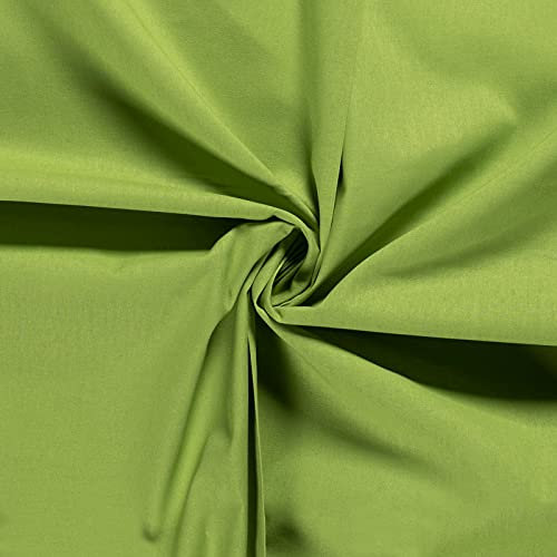 Popeline Baumwollstoff 50x140cm Meterware unifarben Oeko-Tex 100 Basicstoff, Farbe:pistaziengrün