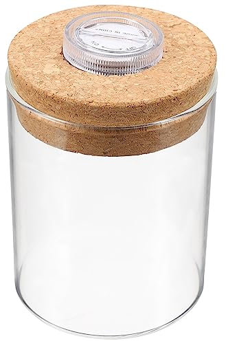 Mini Aquarium mit LED Kork Top Zylindrischen Glas Flasche DIY Micro Landschaft Klar Glas Anlage Pflanzer Desktop Aquarium
