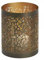 Lambert Windlicht Eisen Bronze-Gold, H 10 cm D 8 cm
