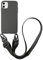 Emlivi Handykette Hülle kompatibel mit iPhone 11 Pro Necklace Hülle mit Kordel Handyhülle Nylon Schultergurt zum Umhängen Silikon TPU Schutzhülle mit Band kompatibel mit iPhone 11 Pro, Schwarz