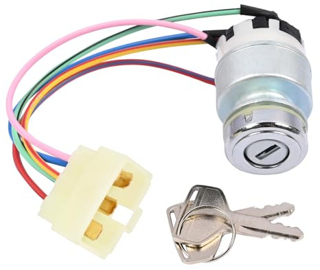 Getfarway T4625-B0100 T4520-75174 Ignition Starter Switch with Keys Compatible with Kioti CK DK DK40SE DS4510HS and More, Replace T4625-B0100 T4520-75174, Strong Durability