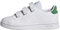 adidas Advantage Court Lifestyle Hook-and-Loop Shoes Chaussures de Tennis, Cloud White/Green/Core Black, 34 EU