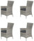 Garden Impressions 4 x Aluminium Polyrattan Sessel Costa, inklusive Auflage