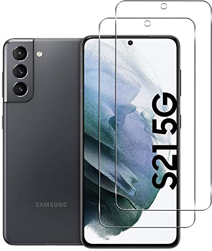 KELOLIN [2 pièces Verre Trempé Protection écran Pour Samsung Galaxy S21 5G 9H Dureté, Installation Simple,sans Bulles, Anti Rayures, HD Protection Ecran compatible avec Samsung Galaxy S21 5G