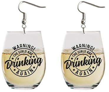 Lifelike 3D Simulation Beer Mug Earrings Miniature Wine Glass Dangle Drop Earrings for Women Girls Cute Funny Food Ear Jewelry, Metal Acrylic, acrylic
