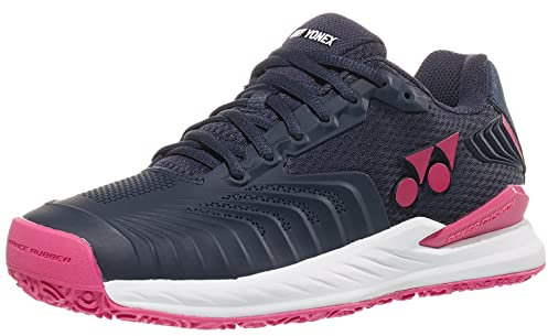 YONEX Damen Power Cushion Eclision 4 Clay Tennisschuhe Sandplatzschuh Dunkelblau - Pink 39,5