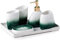 XYQXYQ Weißes Badezimmer-Zubehör-Set, moderne Badezimmerdekoration, luxuriöses 6-teiliges Badezimmer-Zubehör-Set, komplett mit Seifenspender, Zahnbürstenhalter, Becher, Tablett