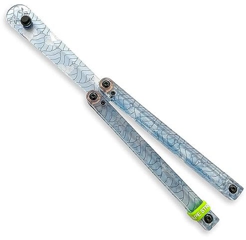 Larqety Foldable Plastic Tool, Sturdy and Lightweight, Excellent Balance, Practice Tool for Beginners (Streak Blue)