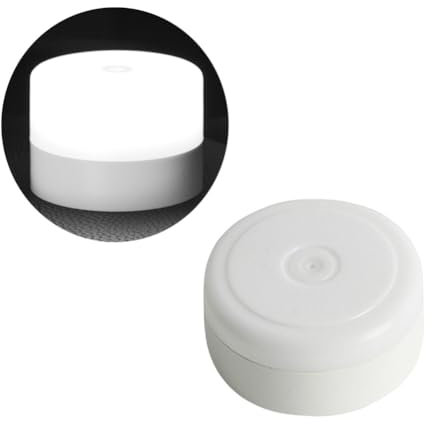 OSALADI Nachtlicht LED Lampe Nachttischlampe mit Touch Sensor Dimmbar Rund Augenschonend für Kinderzimmer Schlafzimmer Stillzimmer Dekorativ ohne Batterie Kalte Farbe