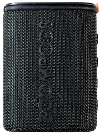 Boompods Beachboom Waterproof Bluetooth Speaker - Portable Speaker Made from Ocean-Bound Plastic, Small Wireless Speakers with Selfie Button & 5-Hour Battery, IPX7 Waterproof Shower & Travel, Black