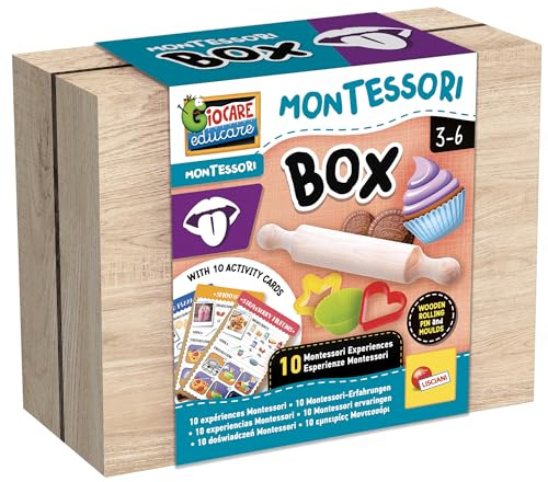 Lisciani - Montessori Box: Geschmack - Sensorisches Geschmackskit für Kinder ab 3 Jahren - Erkundung der Geschmacksrichtungen - Geschmackserweckung - Montessori-Ansatz - Bildungsspiel für Kinder