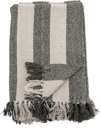 Bloomingville Jodina Decke, Baumwolle, Green, L160xW130 cm