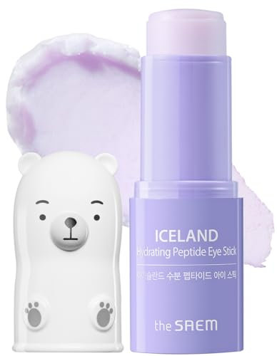 Iceland Hydrating Peptide Eye Stick 0,24 oz, feuchtigkeitsspendender Augenbalsam, verleiht den Augen Elastizität, Frische und Feuchtigkeit für schlaffe Haut, Balsam zur Behandlung der Zone