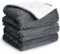 Aisbo Kuscheldecke Flauschig Decke Grau - Dicke Sherpa Decke Warm 220x240 XXL als Sofadecke Couchdecke, Weich Kuschelige Cord Decke Wohndecke, Sofa Couch Große Decke Überwurf, Plüsch Decke Winter