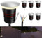 SSC-LUXon 6x JAVO Mini Garten Boden Einbau LED 230V Spots indirekt blendfrei - rostfreie Bodenlampen IP67 trittsicher wetterfest