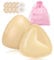 Sticky Bra Pads with Nipple Pasties, Women Girls Removable Bra Fillers, B Cup Reusable Silicone Bra Inserts Push Up, Swimsuit Bikini Enhancer Cup Pads, Washable Breast Padding for Any Cup Cover