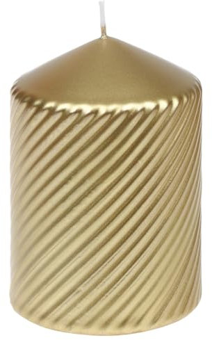 Stumpenkerzen Weihnachtskerzen Brissago Gold 100/66 mm