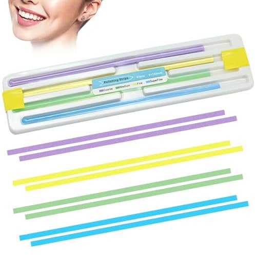 4 Farben Zahn Schleifpapier, 60 Stück Zahnschleifpapier, Zahn Polierstreifen, Zahnschleifpapier Für Zwischenräume, Olierstreifen Zähne, Zahnband, Dental Polierstreifen Für Die Tiefenreinigung Der