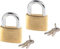 Kippen 2002CY Lot de 2 cadenas à arc avec corps en laiton de 30 mm