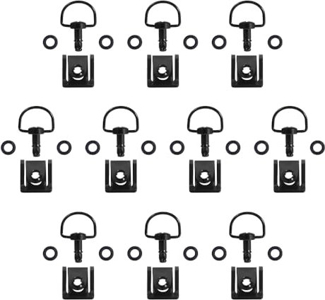 Tutto Nero 17 MILLIMETRI Universale Race Carena Elementi di Fissaggio A Sgancio Rapido D-RING 1/4 di Giro Moto Da Corsa Bulloni Viti for Yamaha for BMW