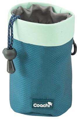 Coachi Puppy & Mini Treat Pouch - Compact Sized Treat Bag, Drawstring Closure, Secure Attachment, Clips on Belt, Waistband or Pocket. Suitable for Dog Walking & Training