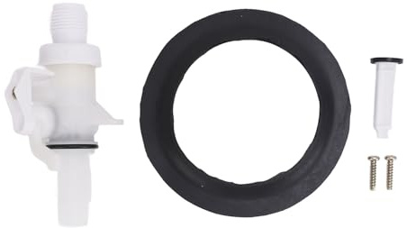 Zerodis Kit de Valve d'eau pour Toilettes de Camping-Car, 5 Pièces, Joint d'étanchéité étanche pour Toilettes, Montage sur Véhicule, Performances Stables, Kit de Valve d'eau de