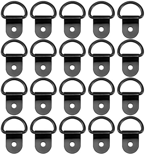20 Stück Zurrösen - D Ring，Ladungssicherung，Metallösen，Robuste zurröse | Zurrösen für Anhänger und Umgebaute Lieferwagen