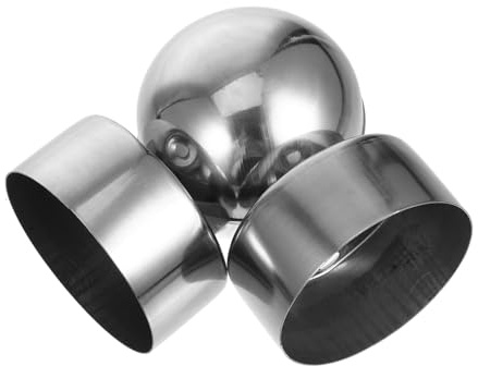 Hemobllo Raccords Angle pour Tringle à Rideaux Embouts de Rail de Suspension Embouts de Main Courante Accessoires pour Rampes Escalier Intérieures et Extérieures