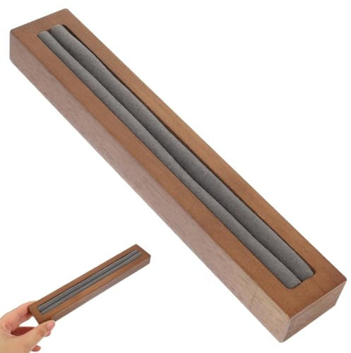 PATKAW Wood and Felt Rings Organizer Tray for Jewelry Display and Storage, Suitable for Rings and Earrings, Keeps Dressing Table Tidy with Elegant Jewelry Display Stand