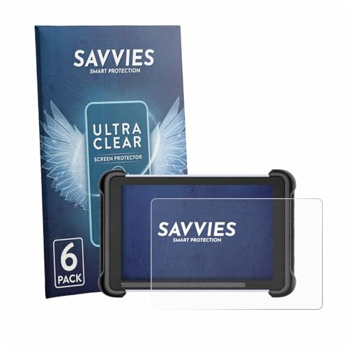 Savvies Schutzfolie für MUCAR 892BT | 6 Stück Transparenter Displayschutz Made in Germany Ultra-Klar Displayschutz-Folie