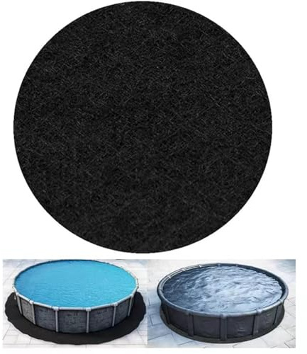 Tapis De Sol pour Piscine Ronde 305/370/400cm, Protecteur De Sol Piscine Dalle De Piscines AntidéRapant Tapis De Bain À Remous Accessoires De Piscines pour L'extérieur Et L'intérieur