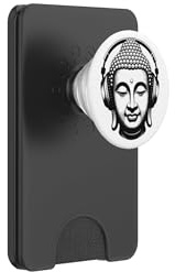 Buddha con Cuffie Mindfulness Musica Boho Zen Buddhismo PopSockets PopWallet per MagSafe