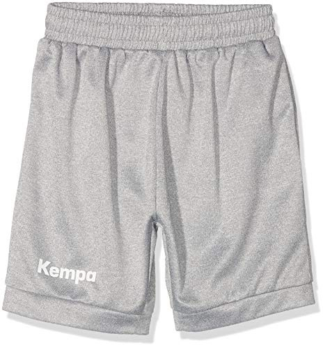 Kempa Kinder Core 2.0 Shorts, dark grau melange, 128 (XXS)