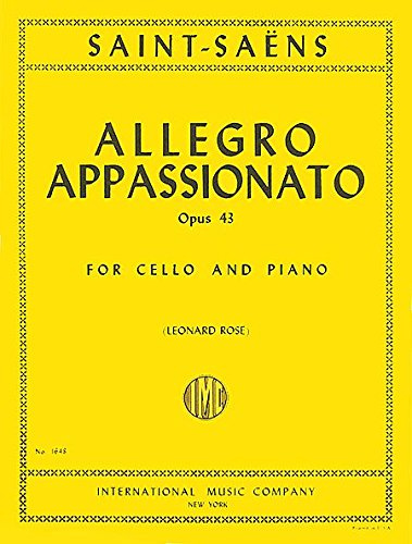 International Music Company SAINT SAENS - Allegro Appassionato Op.43 für Cello und Klavier (Rose)