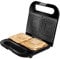 Cecotec Sandwichera Rock'nToast Sandwich Squared. 750 W, Capacidad 2 Sándwiches, Acabado en Acero Inoxidable, Placas Cuadradas con Revestimiento RockStone, Indicador Luminoso