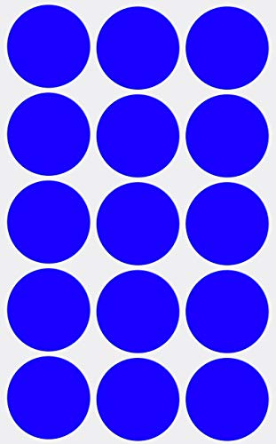 Royal Green Moving Stickers Dots for Labeling in Blue 1.25 inch 30mm - 750 Pack