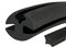 Traditional Type Rubber Window Windscreen Glass Seal 5mm to 5mm with Filler Strip for Car Boat Van