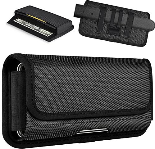 ykooe Custodia Orizzontale con Clip per iPhone 11,12,13,15,14 Pro Max, Cintura Fondina con Slot Carte Magnetica per Samsung Galaxy A14,A54,A53,A34,A52,S23,S22,S21 Ultra, (XL)