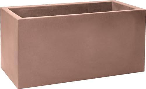 Nicoli Fioriera Rettangolare Modus Cassetta 80x40 H40 Avana