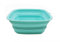 SAMMART 7.7L Collapsible Tub - Foldable Dish Tub - Portable Washing Basin - Space Saving Plastic Washtub (Seegrün, Klein)