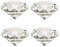 Eterspr 40mm Kristall Glas Diamant für Hochzeits-, Party- und Schaufensterdekoration