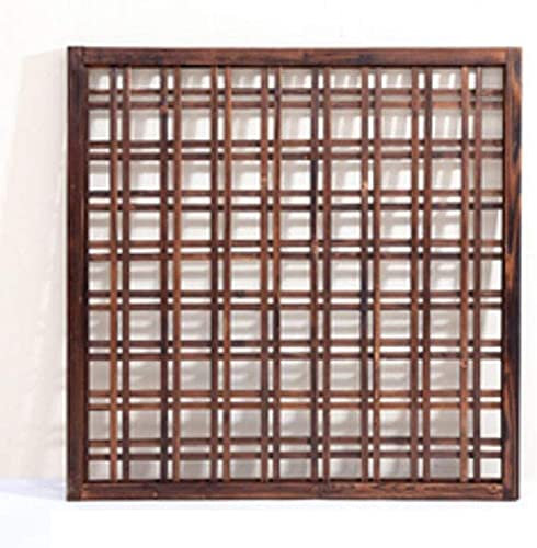 GXBCS Clôture Jardin Palissade Jardin Grille en Bois carbonisé Support de Vigne décoration de Jardin clôture de Jardin clôture en Bois Balcon Balustrade GXBCS625(Color:Brown-2pcs;Size:90x150cm)
