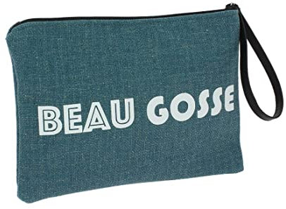 Cravate Avenue Signature Emmanuel Création Bordeaux. Trousse De Toilette. Beau Gosse - Bleu-vert Pétrole, Uni - Confectionné En Aquitaine. FABRIQUE EN FRANCE