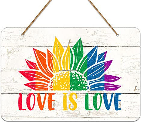 WhatSign Love is Love Rainbow Gay Schild