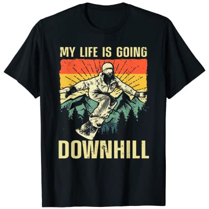 Lustige Snowboardkunst für Männer und Frauen Snowboard Snowboarder T-Shirt