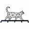 Porte-manteau mural, cintre mural en métal, porte-manteau en métal chat, cintre mural, décoration de la maison, porte-chapeau, porte-clés, patères d'entrée, étagère en métal, patère, 60x38cm