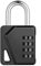ZHEGE 4-Digit Combination Padlock - Heavy Duty Weatherproof Lock for Gym/School Lockers, Sheds, Gates & Fences | DIY Customizable Name Tags | Durable Outdoor Security (Black, 1Pack)