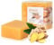 2 PCS Naturseife Stück Ingwer Seife Natürlich Biologisch 100g Feste Seifen Handgemacht für Haut Haare Körper Gesicht, Ginger Bar Soap für Baden Duschen Waschen